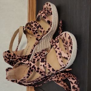 Torrid animal print wedges